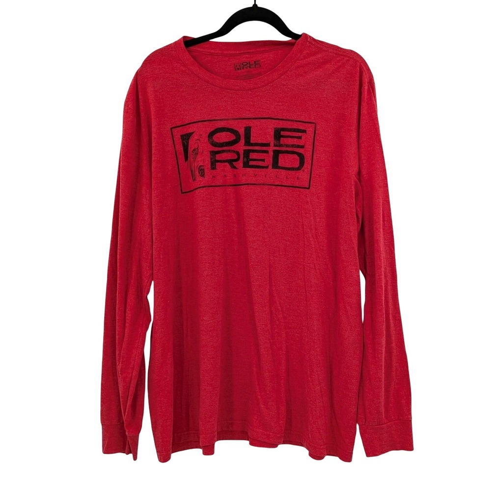 Ole Red Nashville Long Sleeve Graphic Tee Red Size XXL‎